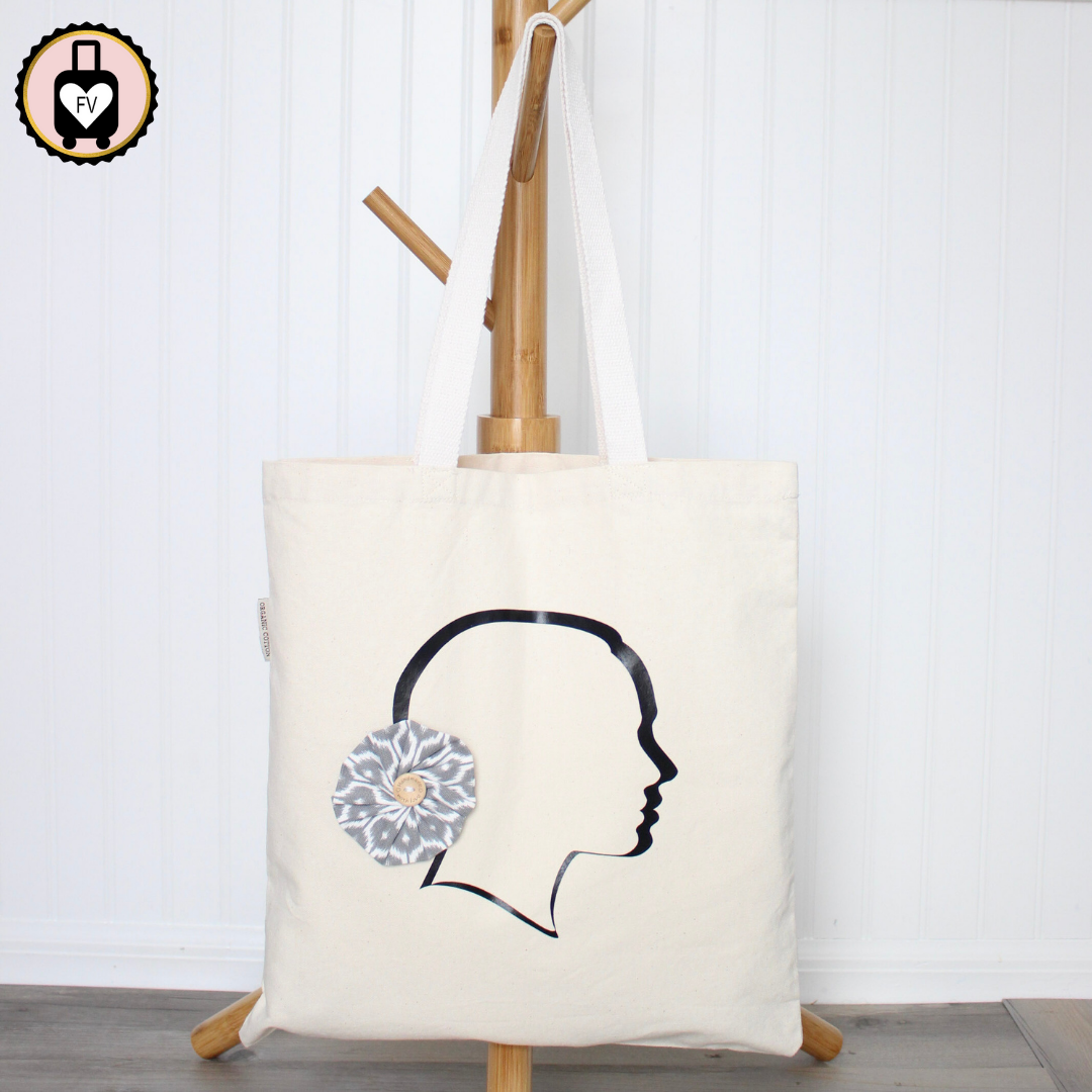 Organic Cotton Tote Bag - Strong Woman