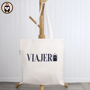 Organic Cotton Tote Bag - Traveler