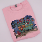 Load image into Gallery viewer, VINTAGE &quot;GLAMPING&quot; PINK CREWNECK SWEATSHIRT
