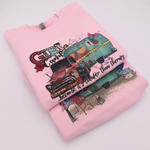 Load image into Gallery viewer, VINTAGE &quot;GIRL CAMP&quot; PINK CREWNECK SWEATSHIRT
