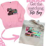 Load image into Gallery viewer, VINTAGE &quot;GIRL CAMP&quot; PINK CREWNECK SWEATSHIRT
