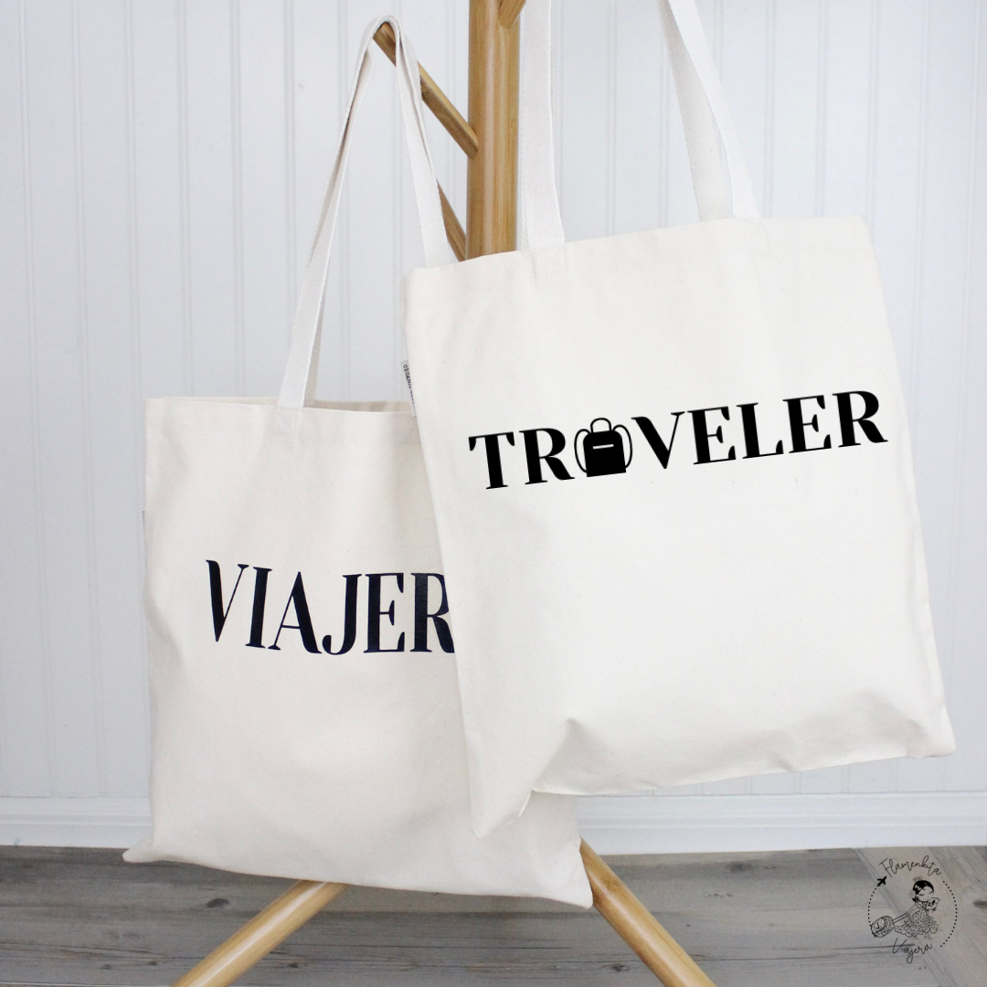 Organic Cotton Tote Bag - Traveler